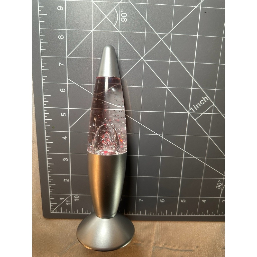 7.25" Battery Operated Shorty Glitter Lava Lamp Mini Color Changing Nostalgic - Picture 2 of 8